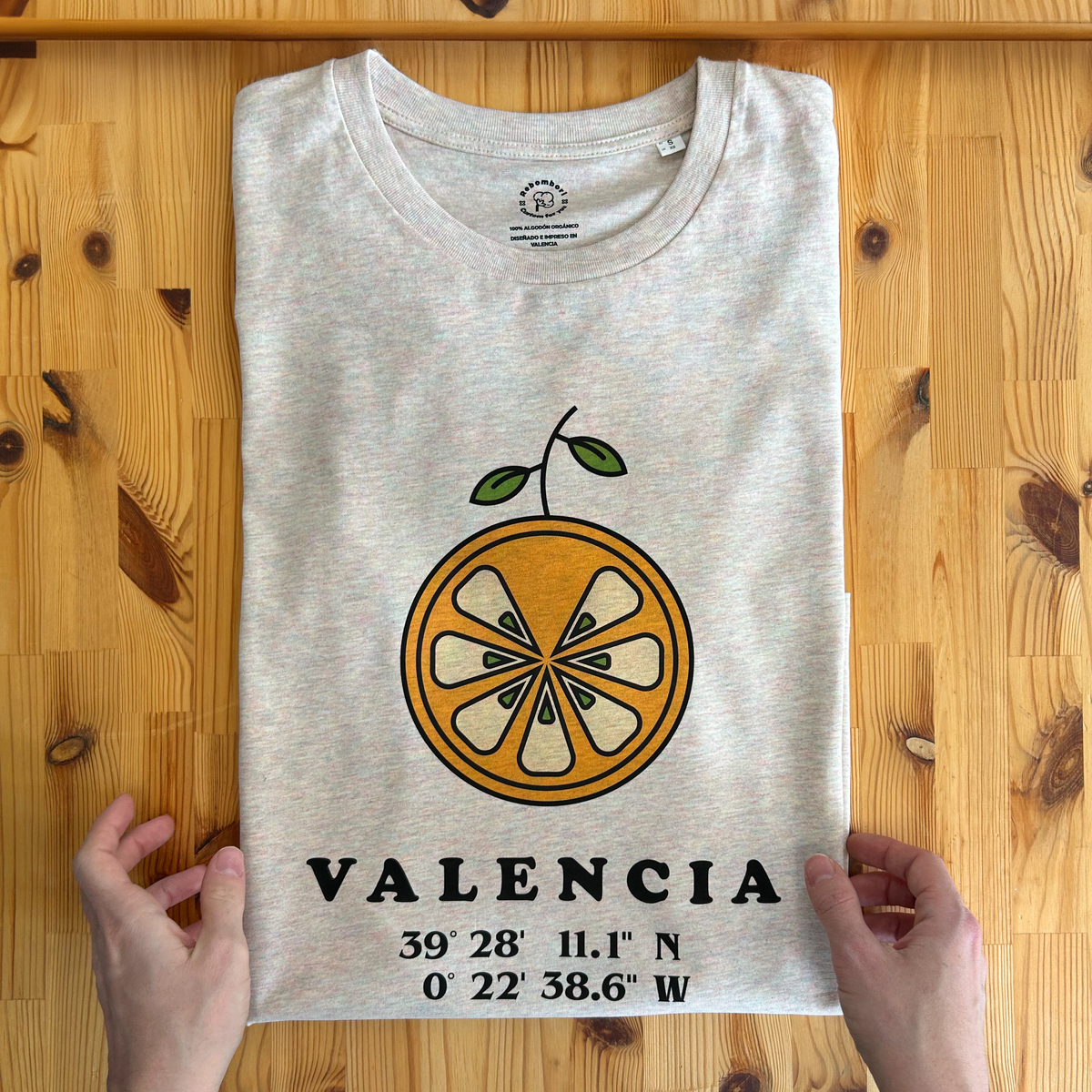 Camiseta "Valencia" | 100% algodón orgánico - Rebombori.es