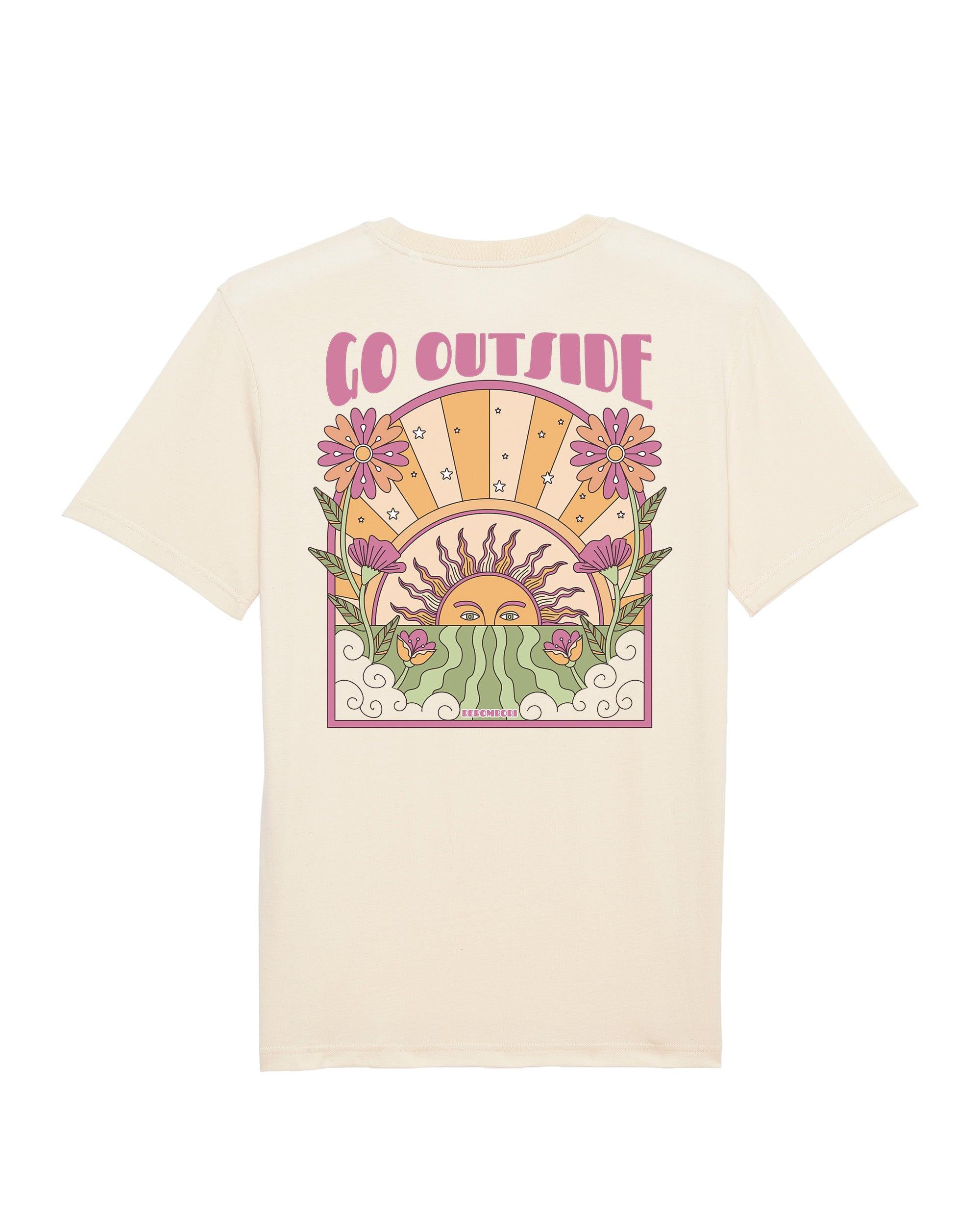 Camiseta "Go Outside" | 100% algodón orgánico - Rebombori.es