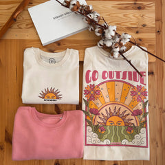 Camiseta "Go Outside" | 100% algodón orgánico - Rebombori.es