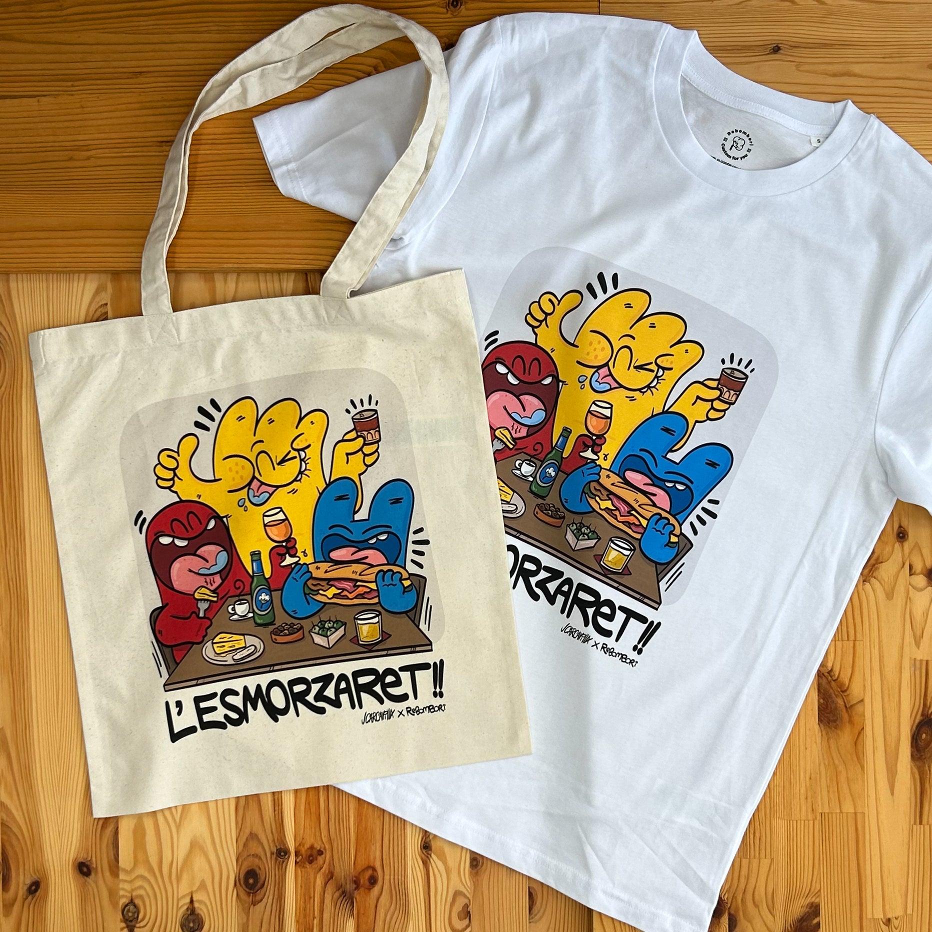Camiseta "L'esmorzaret" | 100% algodón orgánico | by JCarcavilla x Rebombori - Rebombori.es