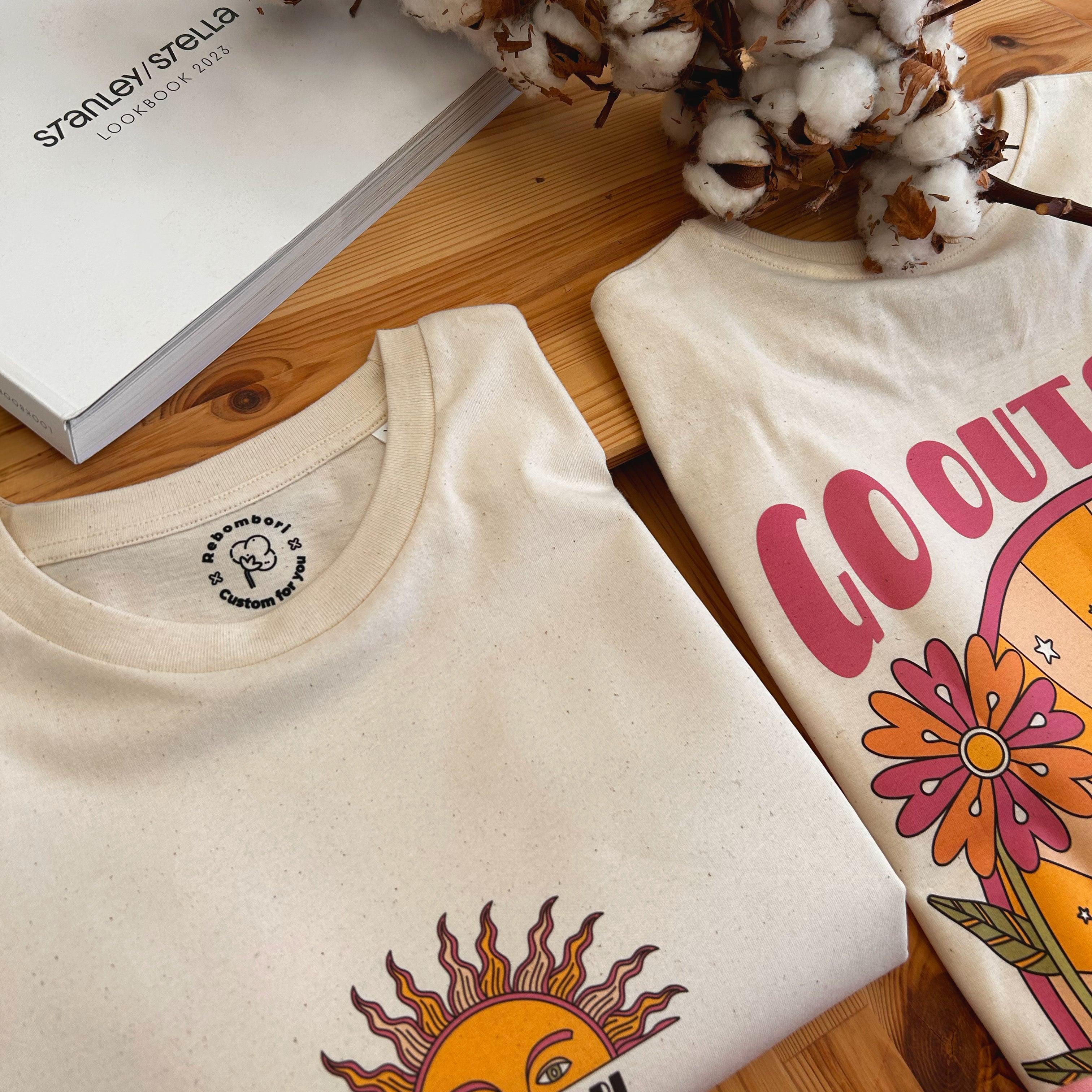 Camiseta "Go Outside" | 100% algodón orgánico - Rebombori.es