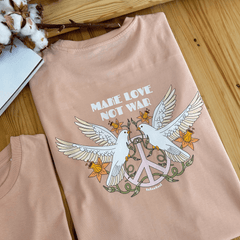 Camiseta "Make Love" | 100% algodón orgánico - Rebombori.es