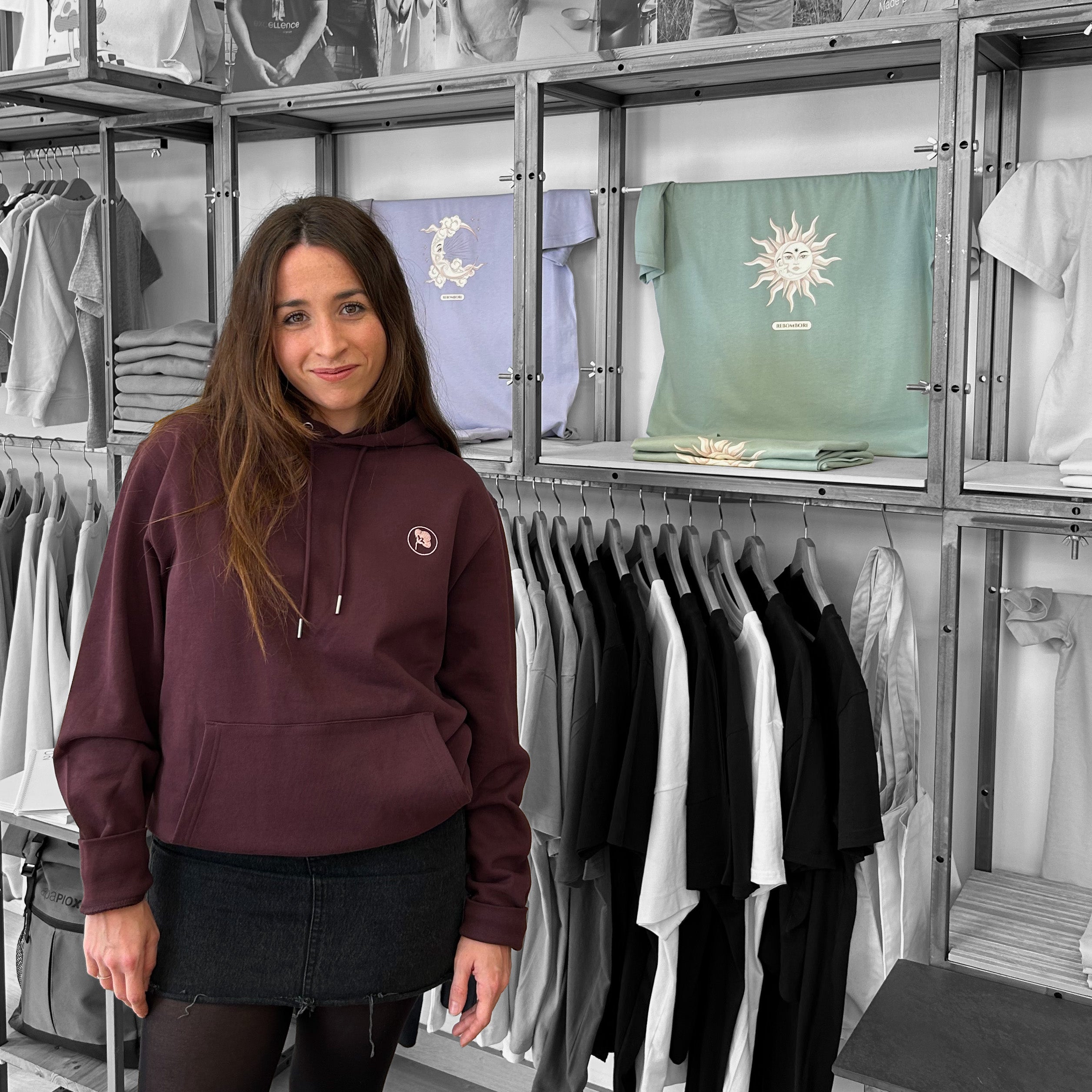 Hoodie 350 logo bordado | 100% algodón orgánico