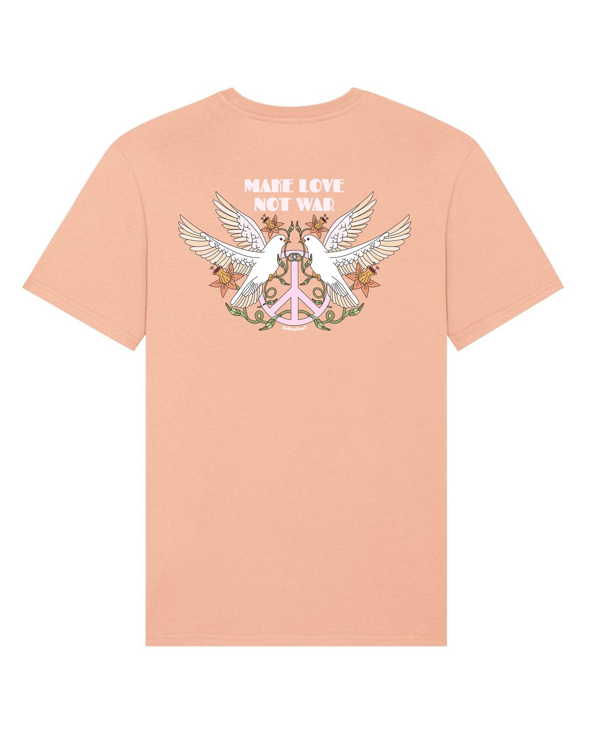 Camiseta "Make Love" | 100% algodón orgánico - Rebombori.es