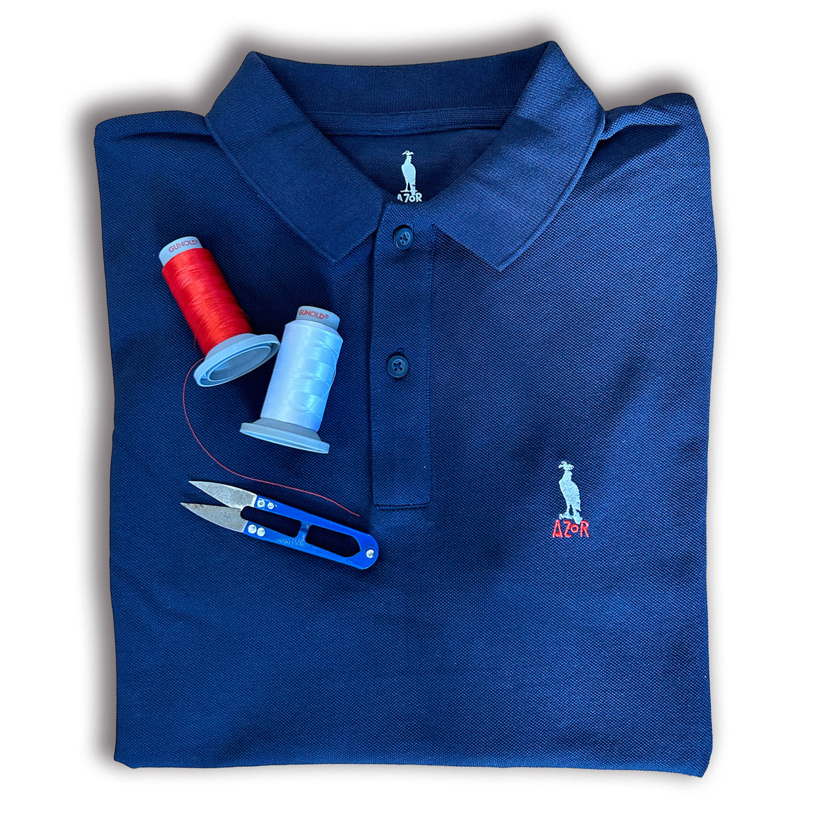 Polo "AZoR" XX Aniversario | Logo bordado 100% algodón orgánico